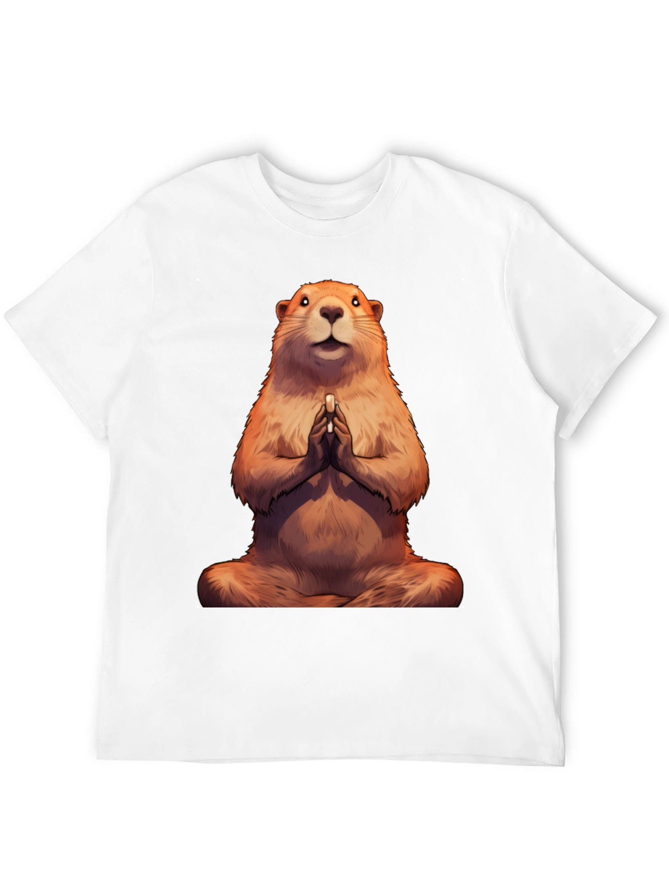 Zen Groundhog Tee - Meditating Marmot T-Shirt