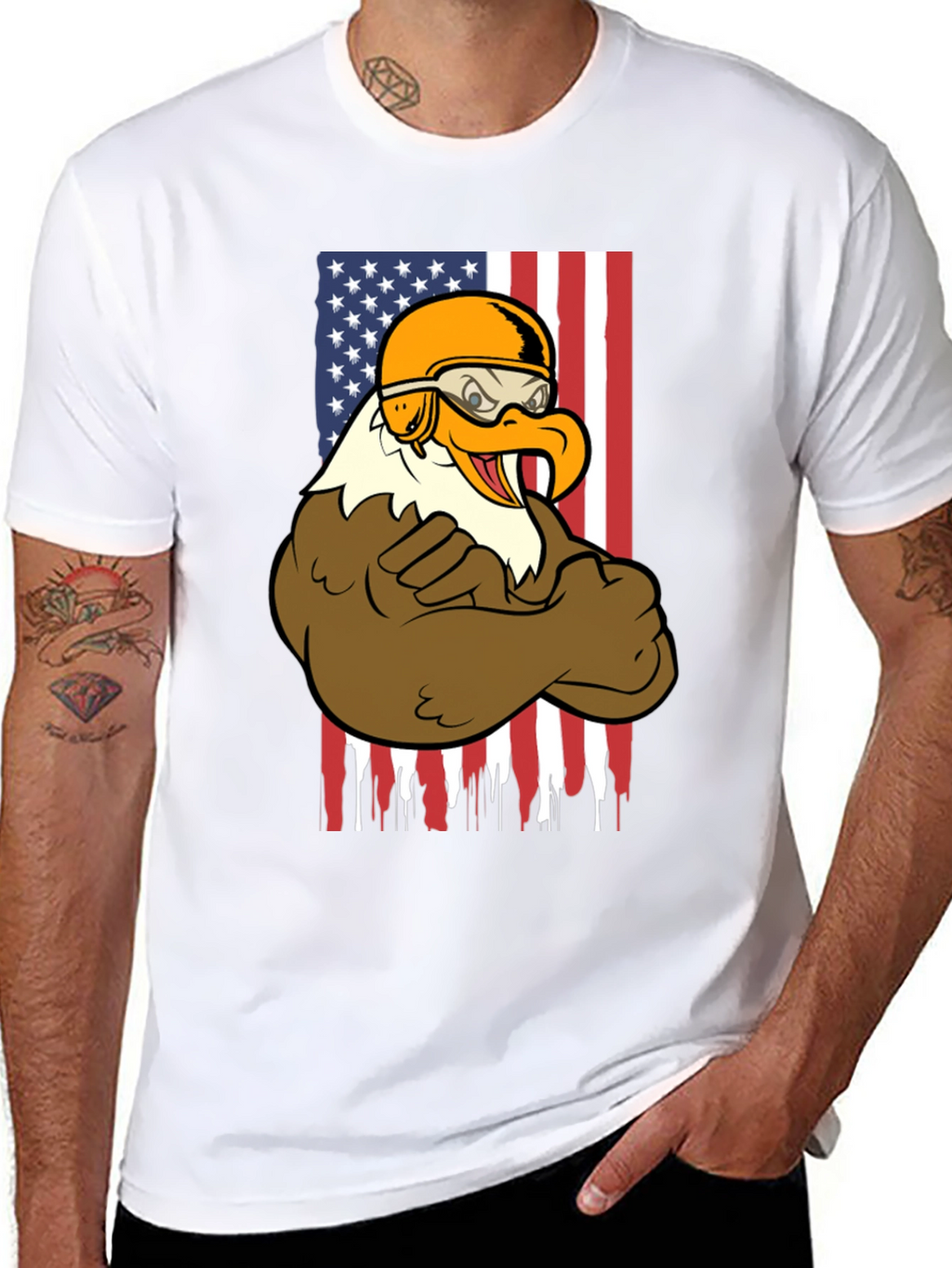 American Eagle Biker Graphic T-Shirt