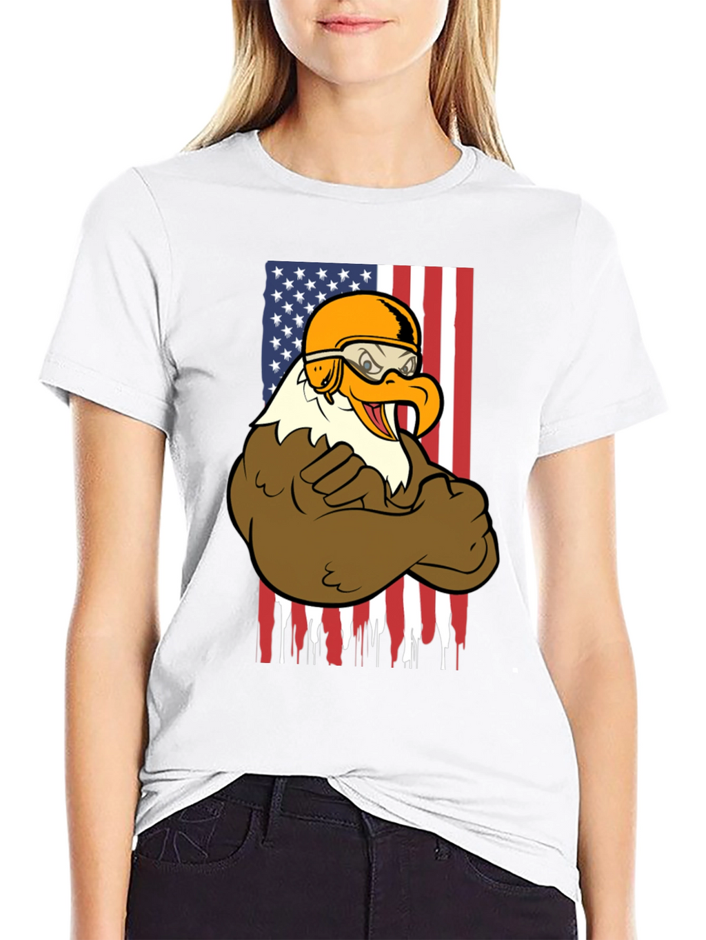 American Eagle Biker Graphic T-Shirt