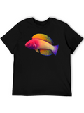 Colorful Fish Graphic T-Shirt