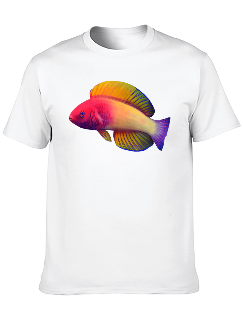 Colorful Fish Graphic T-Shirt