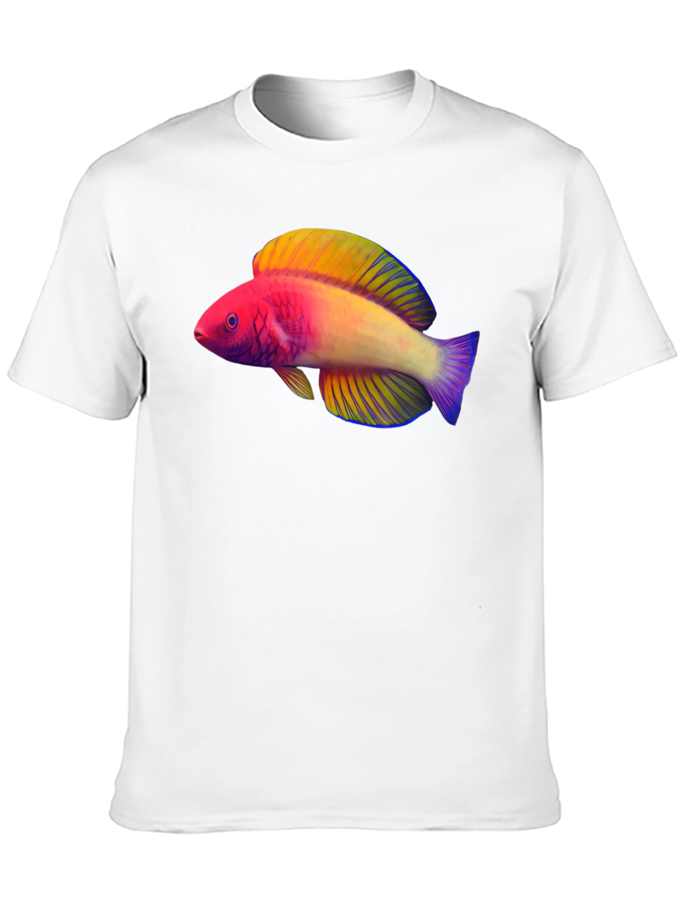 Colorful Fish Graphic T-Shirt