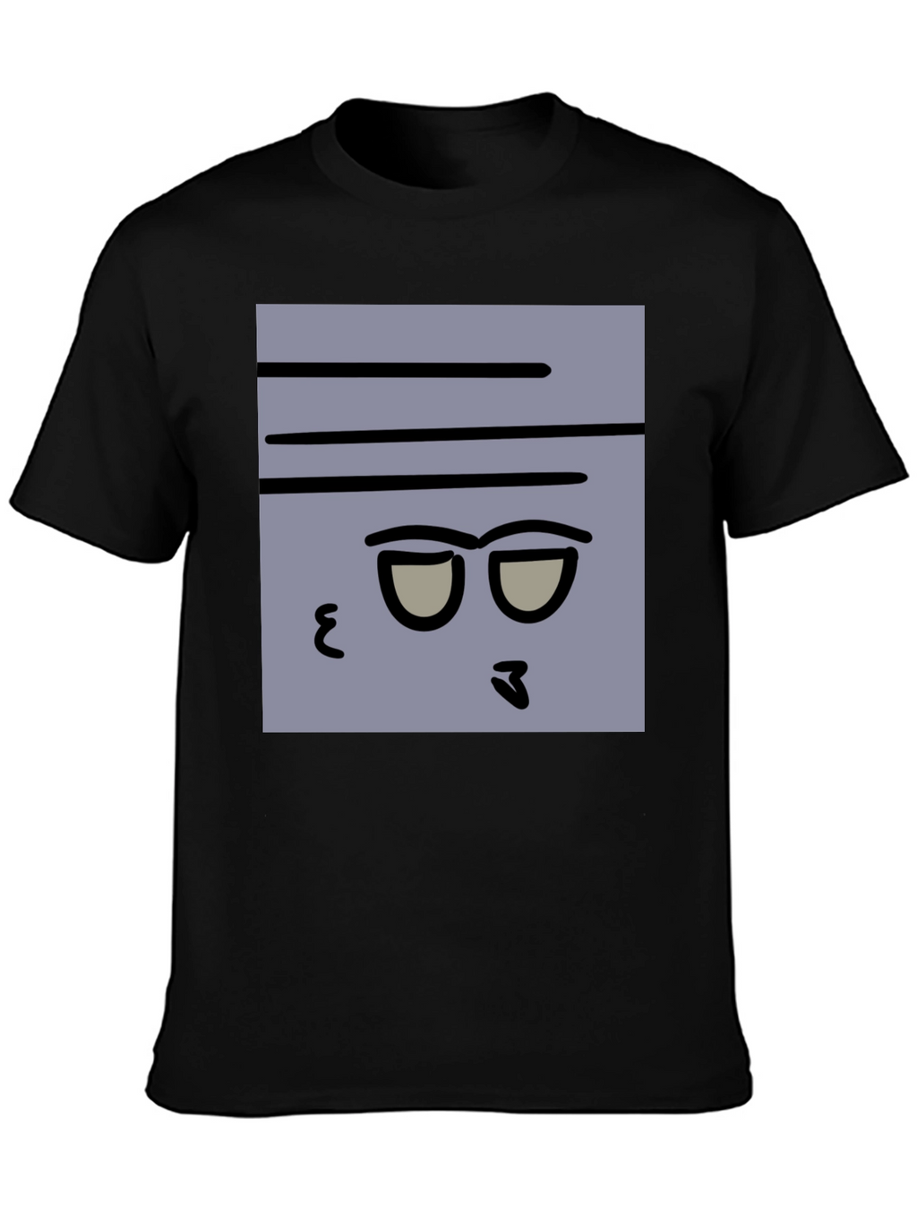 Funny Face Graphic Tee - Mens Black T-Shirt
