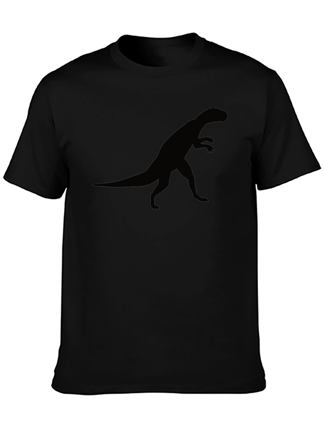 Dinosaur Silhouette T-Shirt - Black Classic Fit