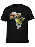 African Wildlife T-Shirt - Continent Design