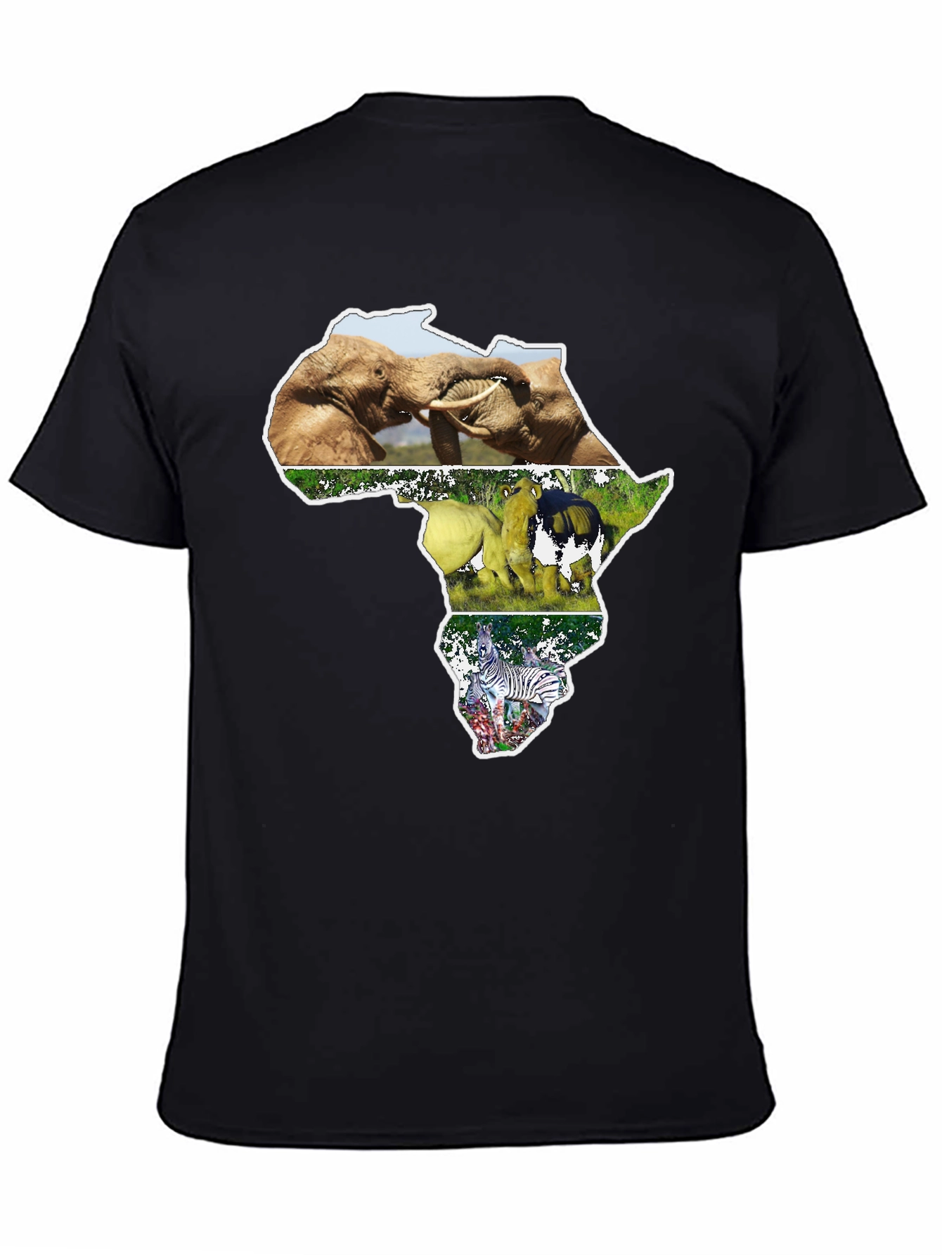 African Wildlife T-Shirt - Continent Design