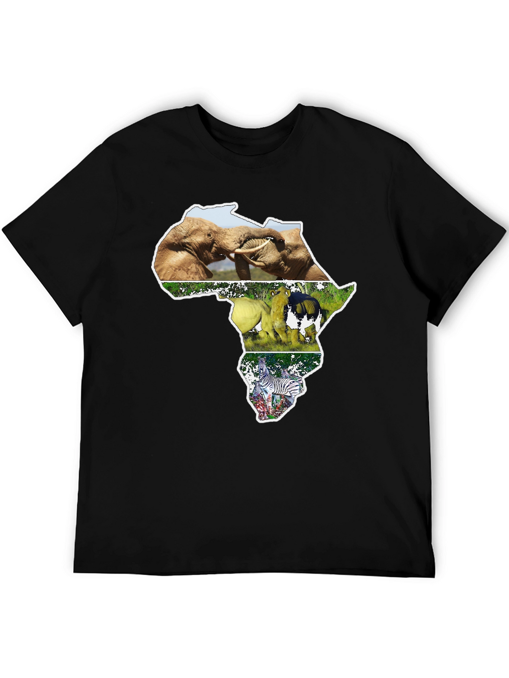African Wildlife T-Shirt - Continent Design