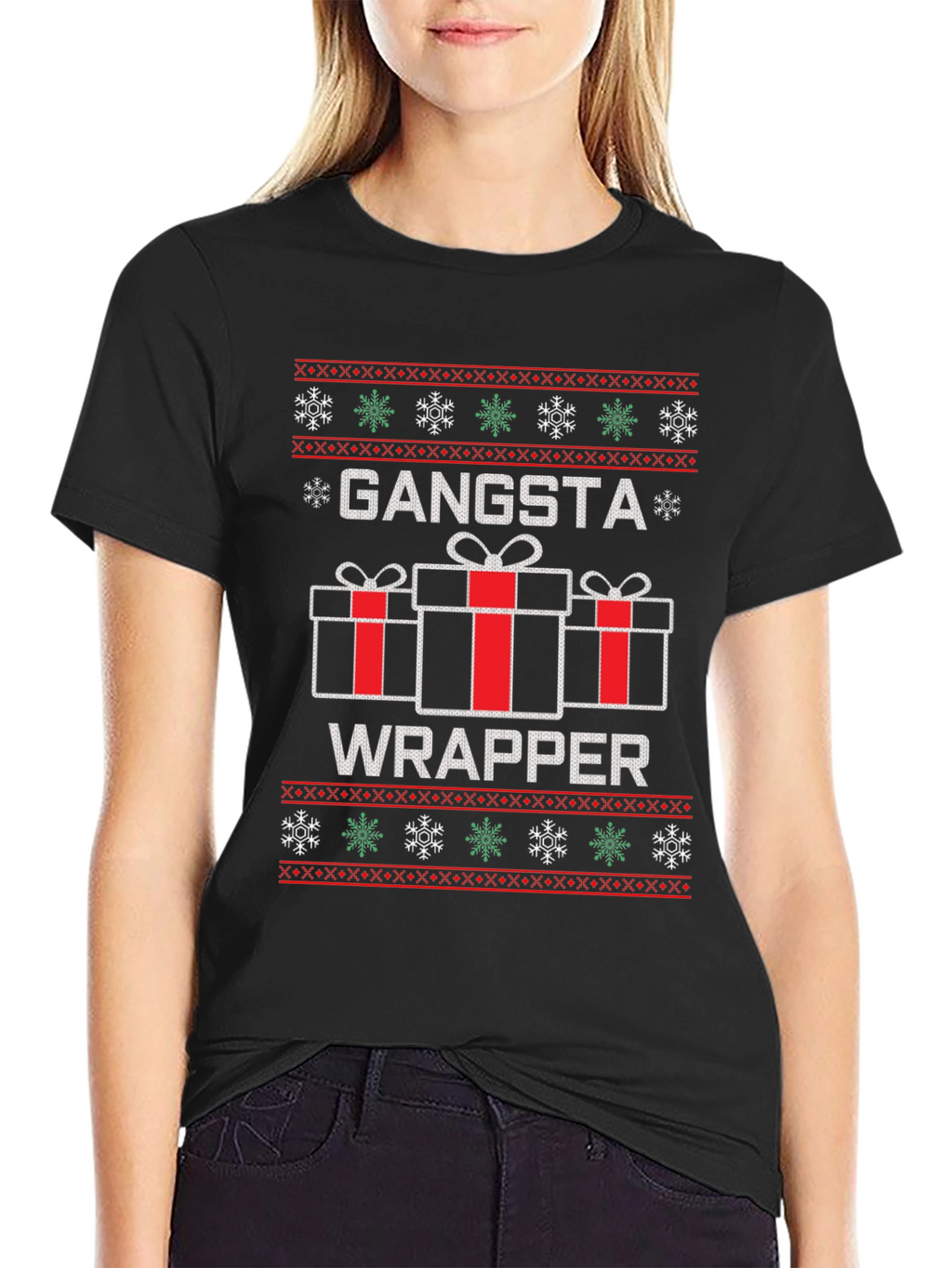 Gangsta Wrapper Christmas Graphic Tee