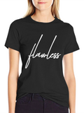 Flawless Graphic Tee - Stylish Black T-Shirt
