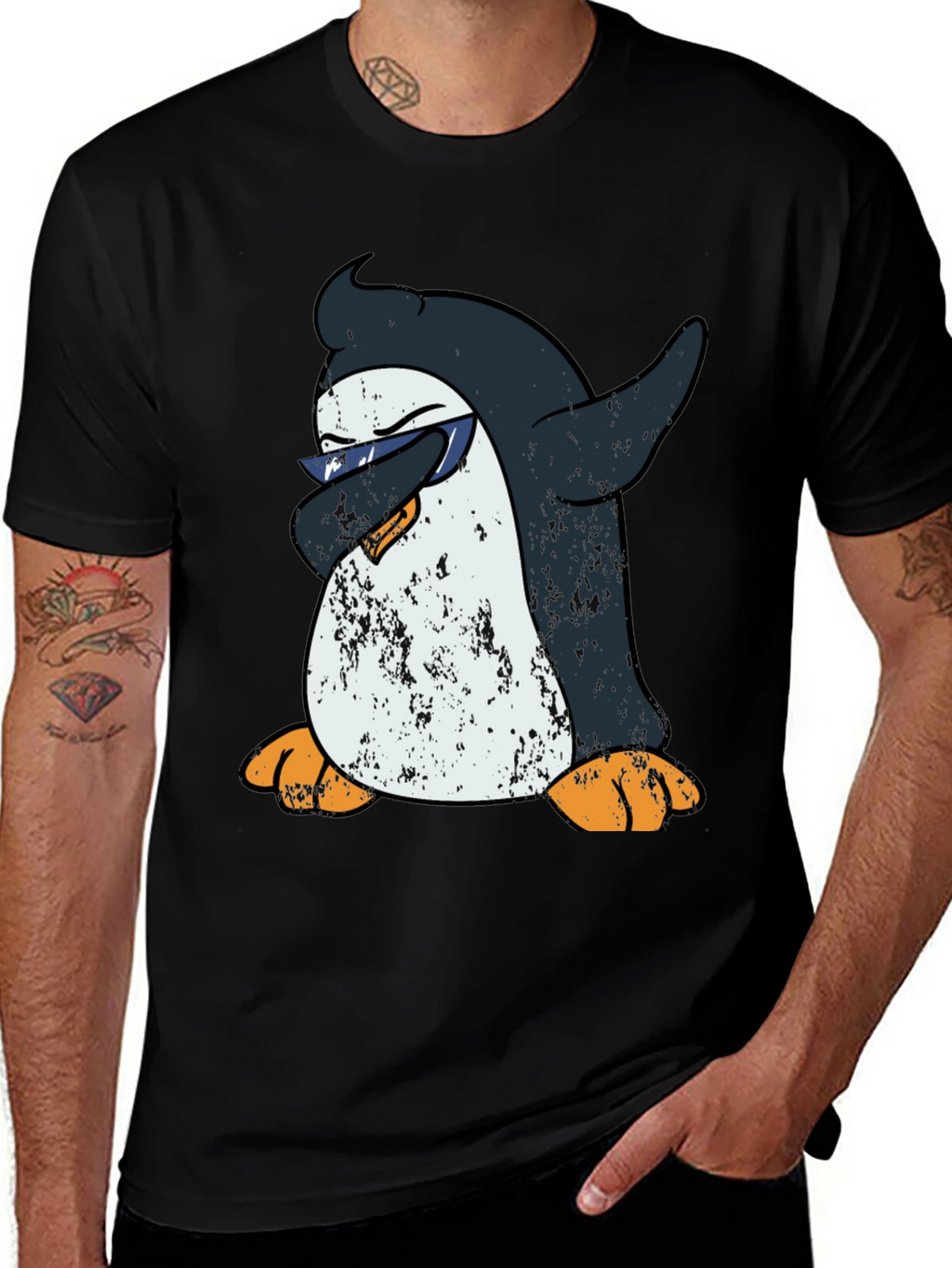Dabbing Penguin Graphic Tee - Cool & Trendy!