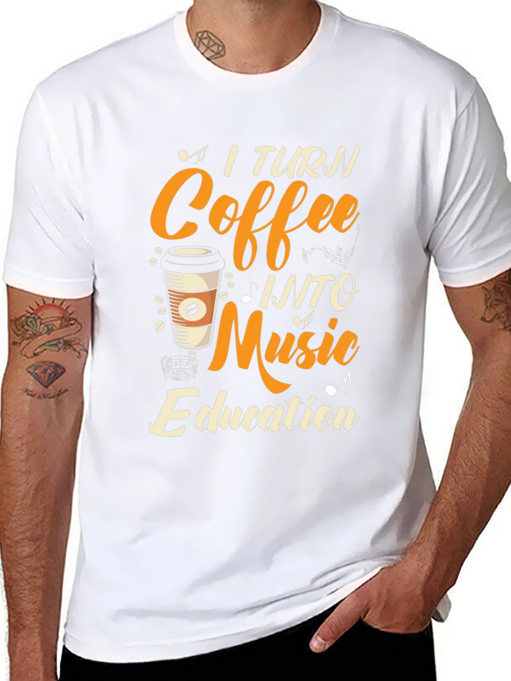 Coffee Into Music Education T-Shirt