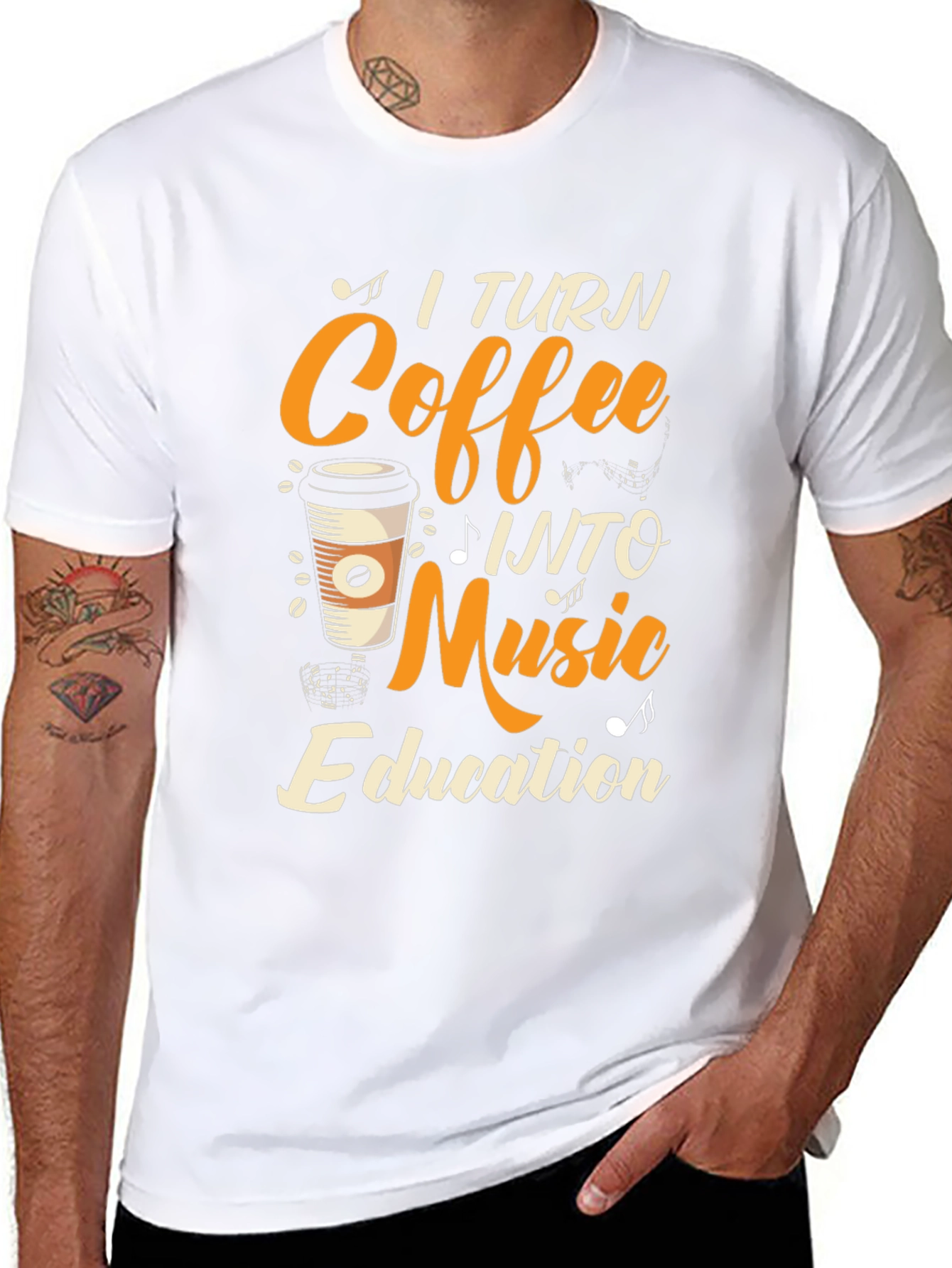 Coffee Into Music Education T-Shirt