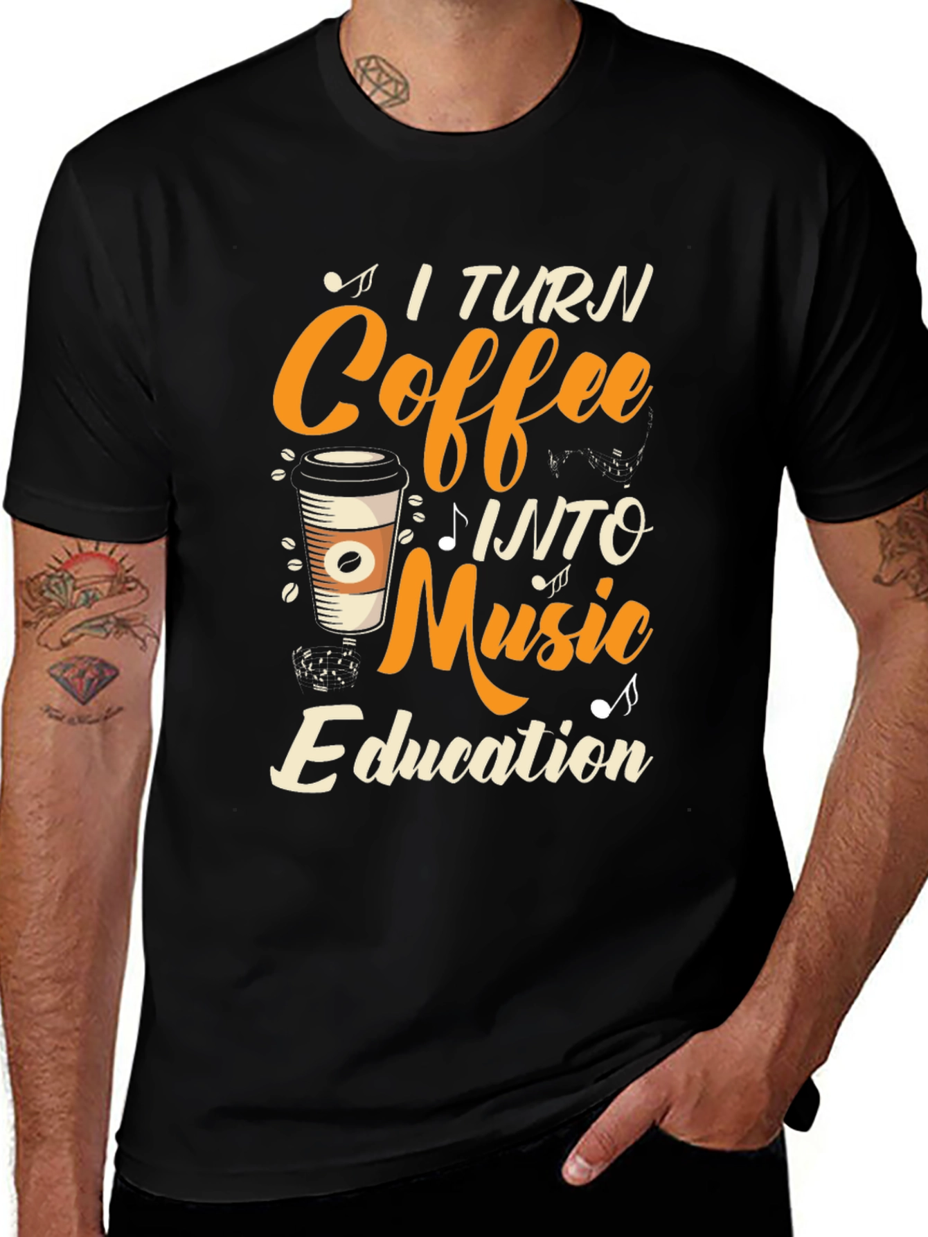 Coffee Into Music Education T-Shirt
