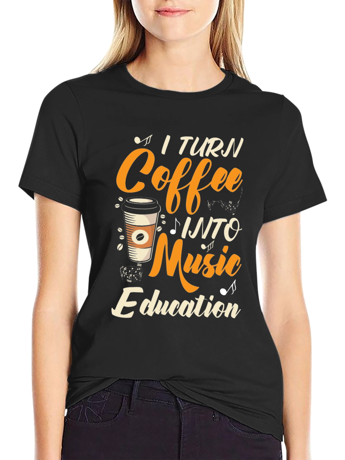 Coffee Into Music Education T-Shirt