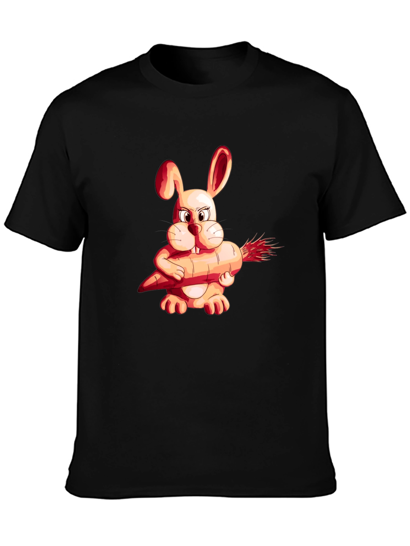 Funny Rabbit Carrot Graphic Tee