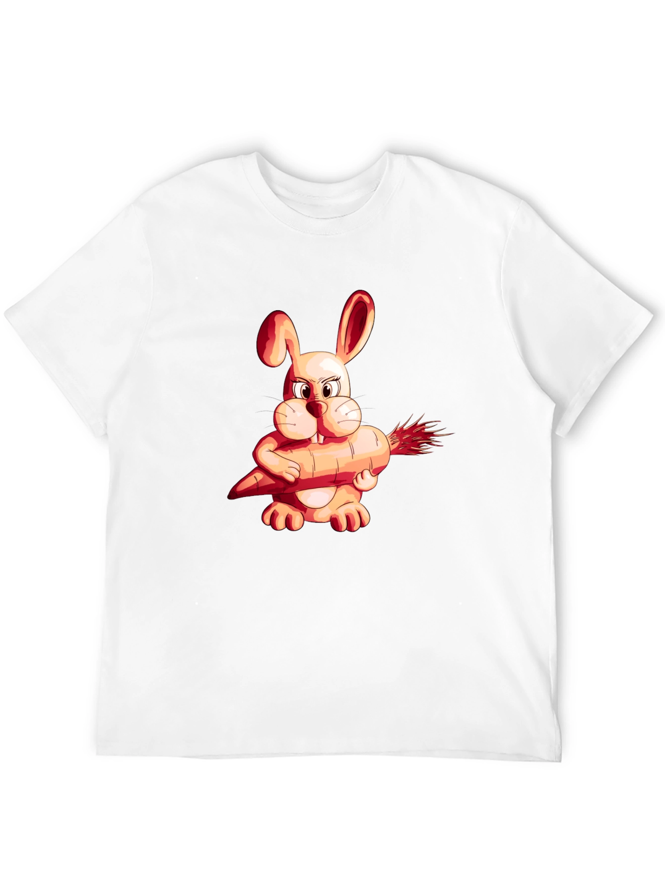 Funny Rabbit Carrot Graphic Tee