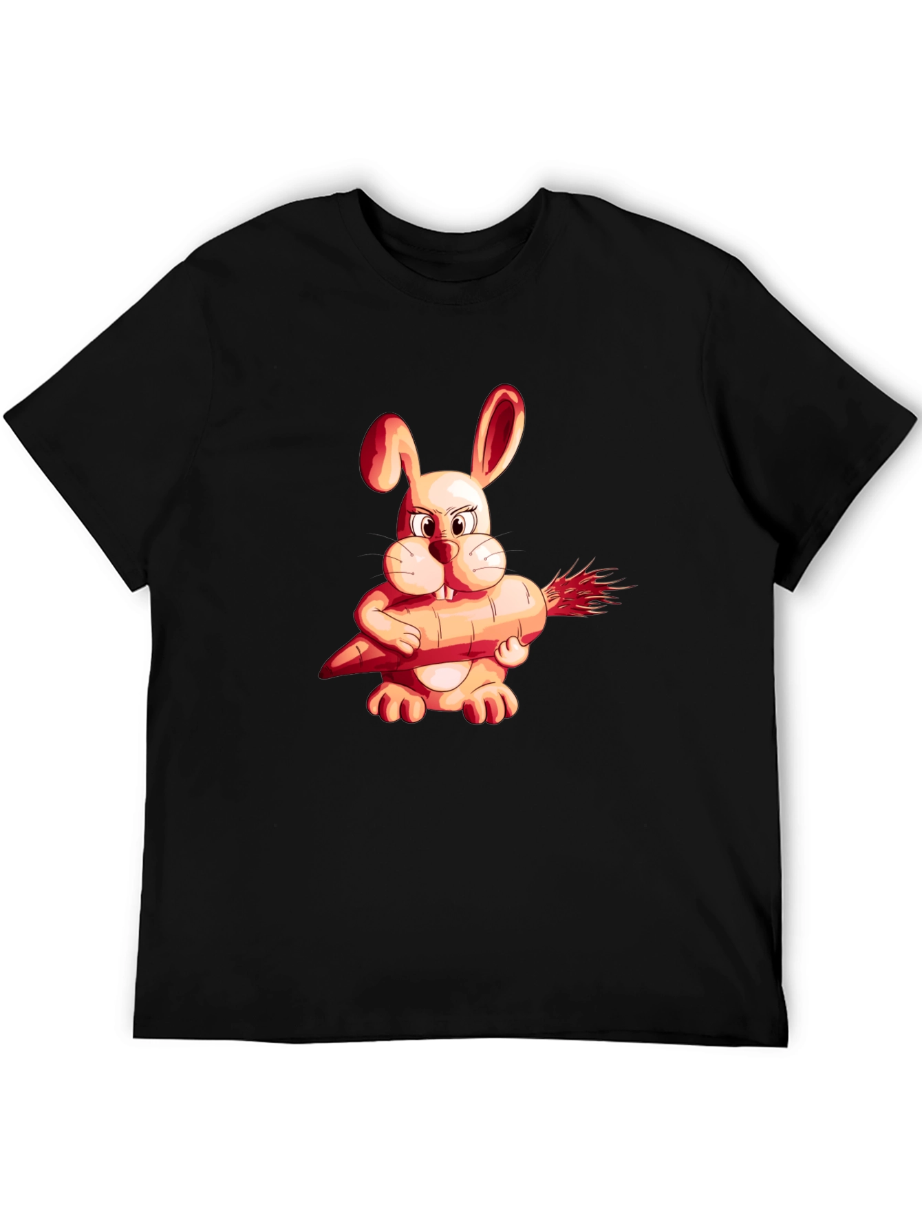 Funny Rabbit Carrot Graphic Tee