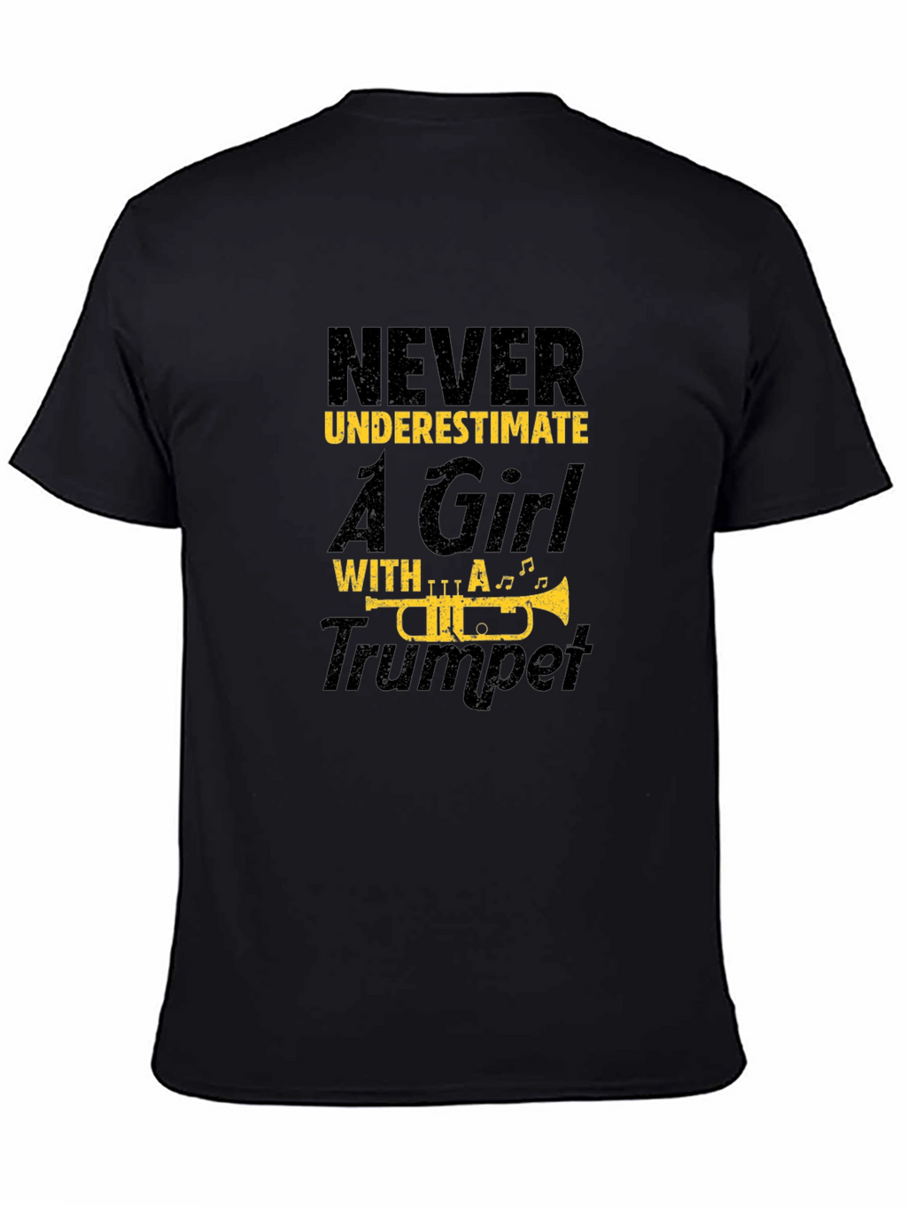 Never Underestimate Girl with Trumpet T-Shirt
