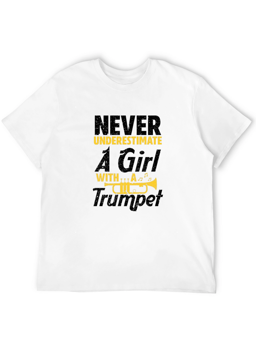 Never Underestimate Girl with Trumpet T-Shirt