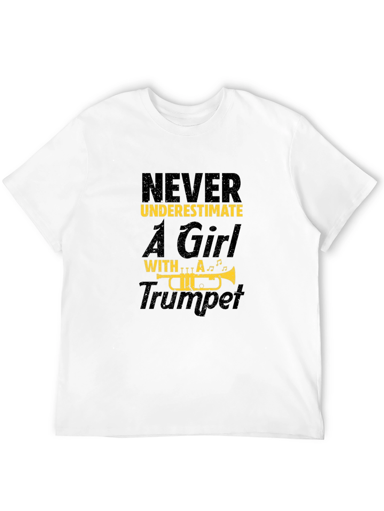 Never Underestimate Girl with Trumpet T-Shirt