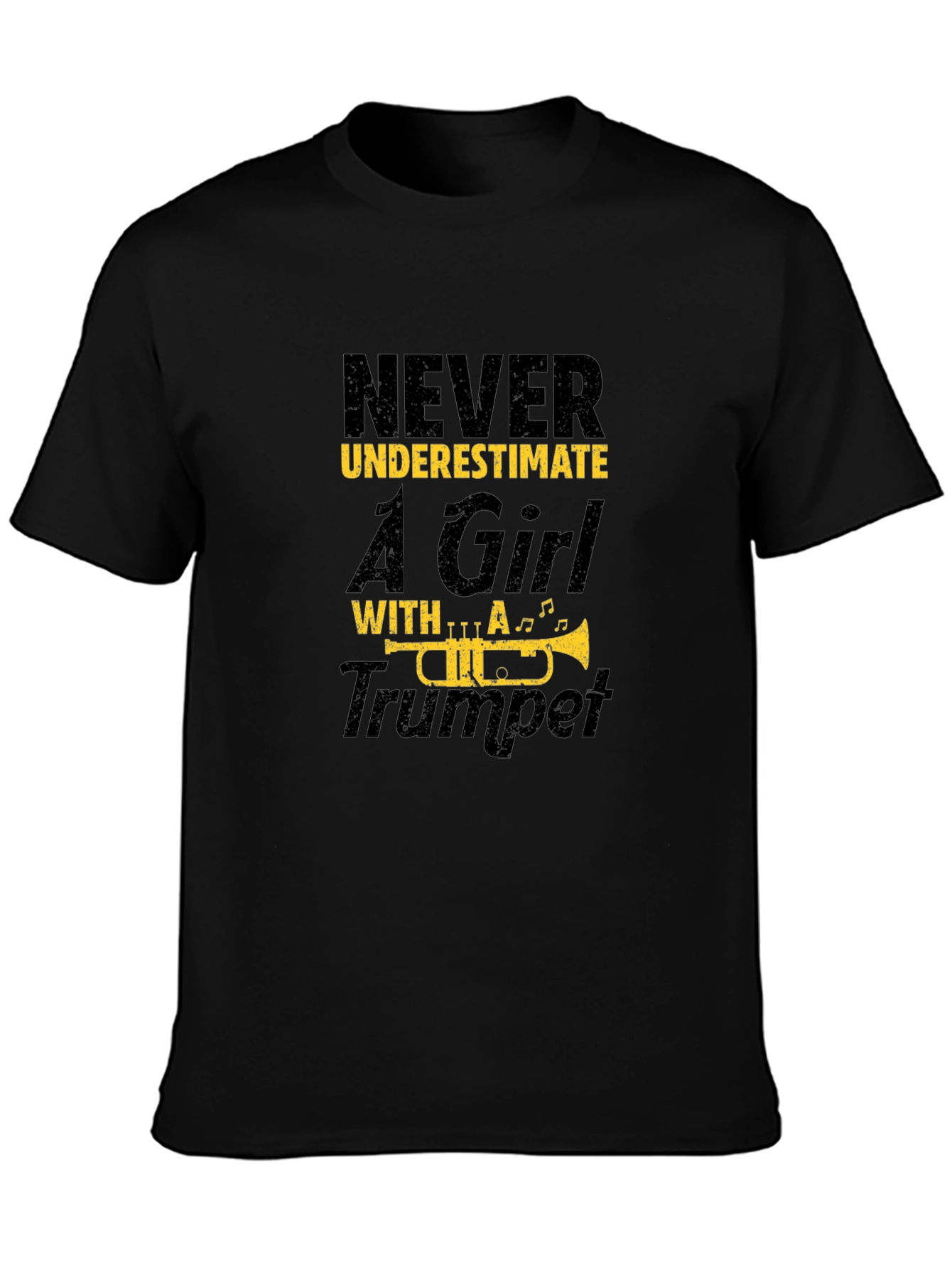 Never Underestimate Girl with Trumpet T-Shirt