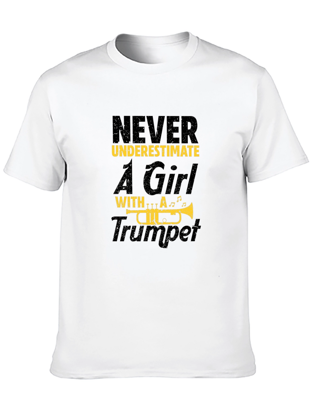 Never Underestimate Girl with Trumpet T-Shirt