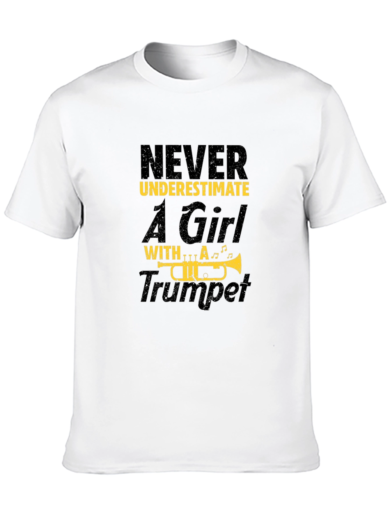Never Underestimate Girl with Trumpet T-Shirt