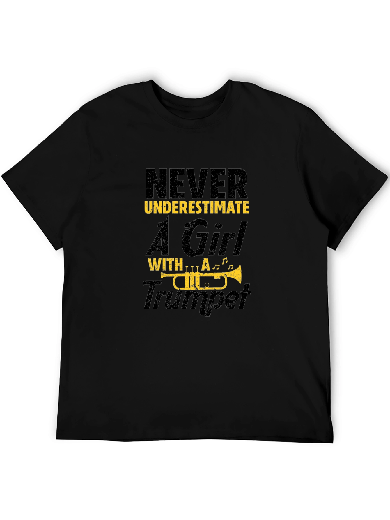 Never Underestimate Girl with Trumpet T-Shirt