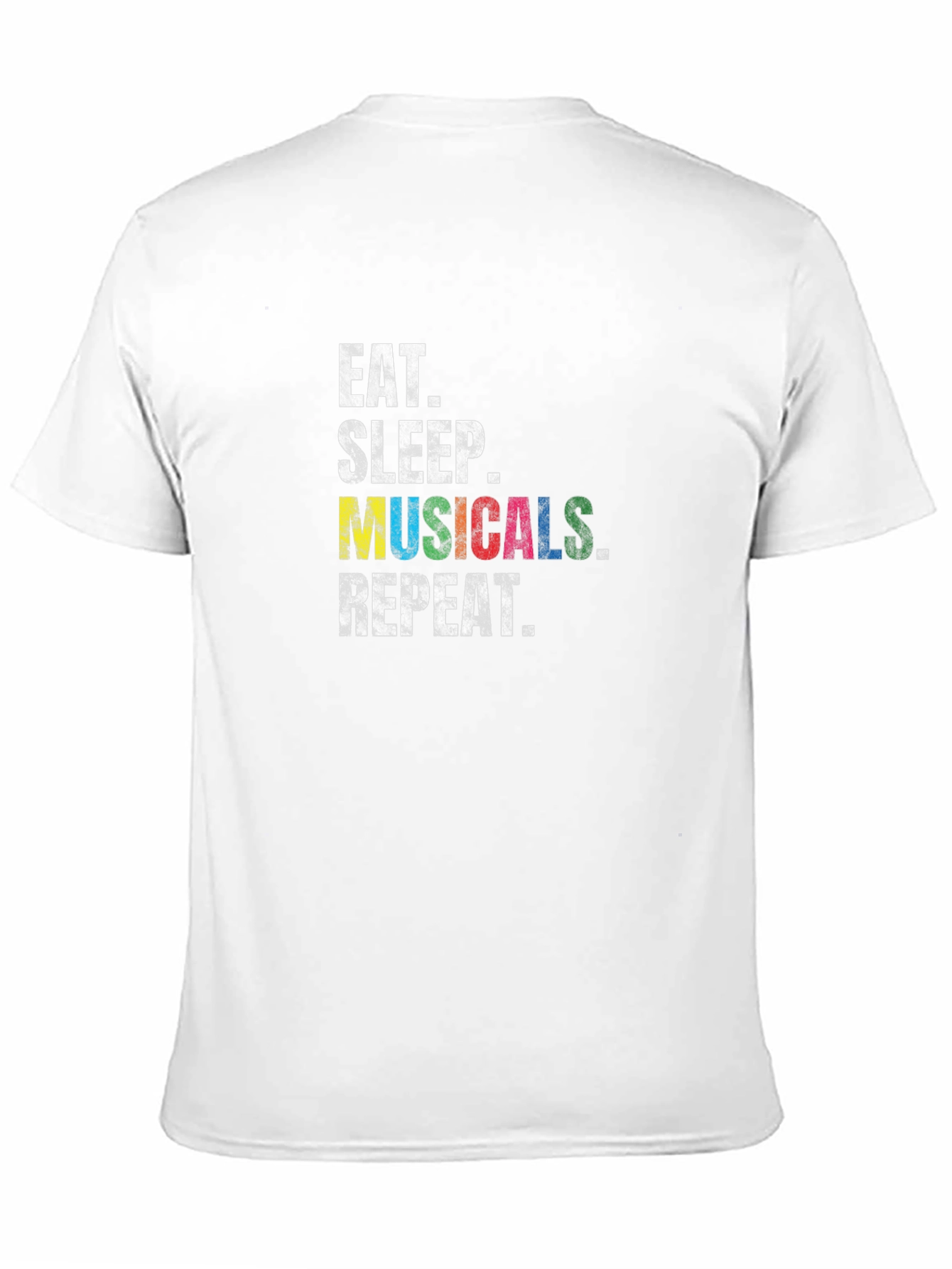 Eat Sleep Musicals Repeat Black T-Shirt