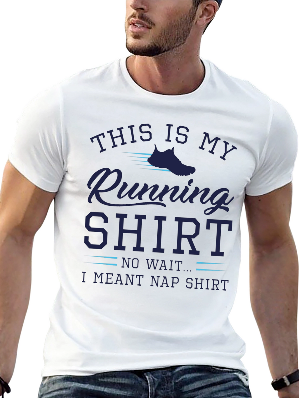 Funny Running Nap Shirt - Mens Graphic Tee