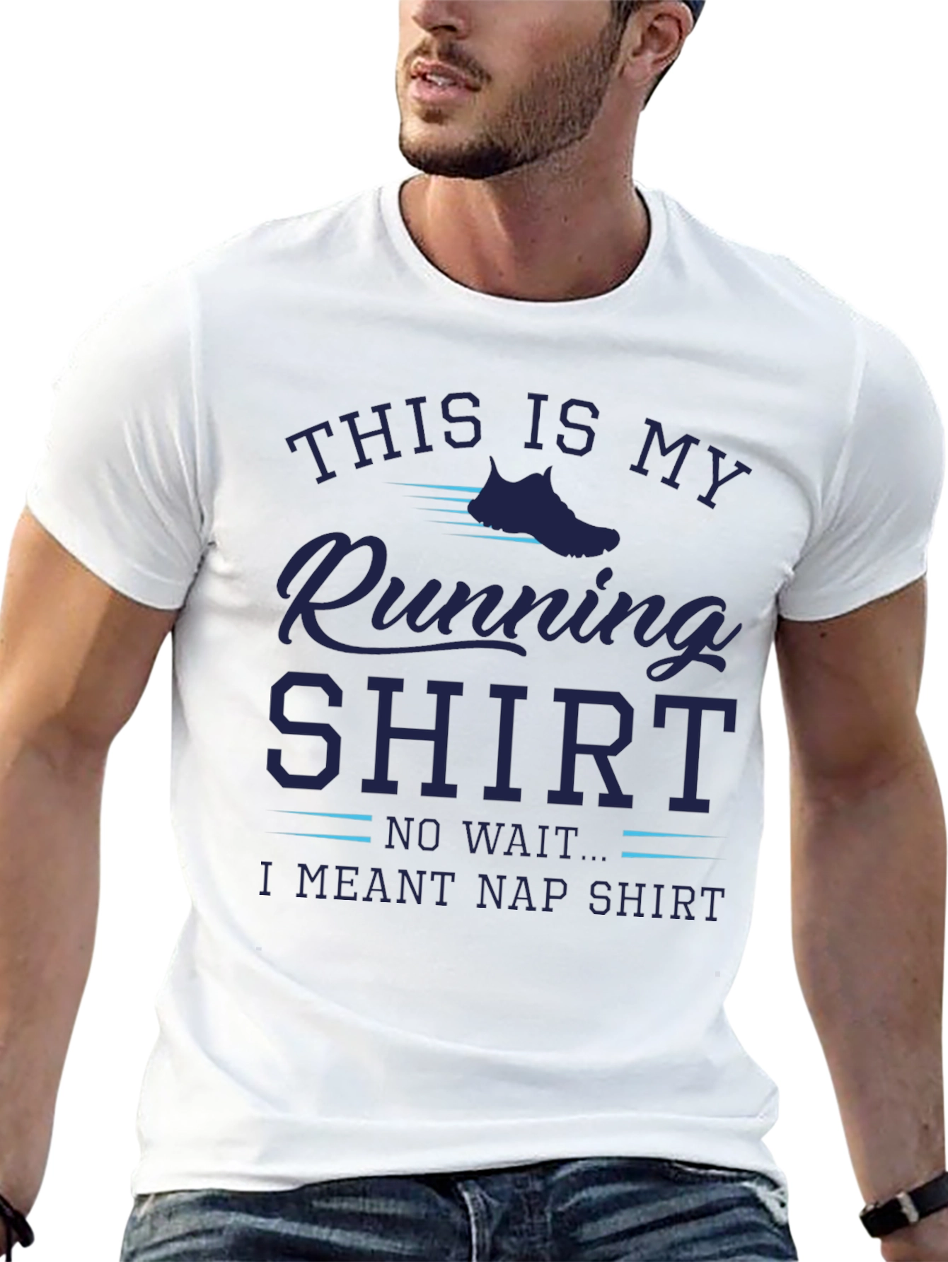 Funny Running Nap Shirt - Mens Graphic Tee