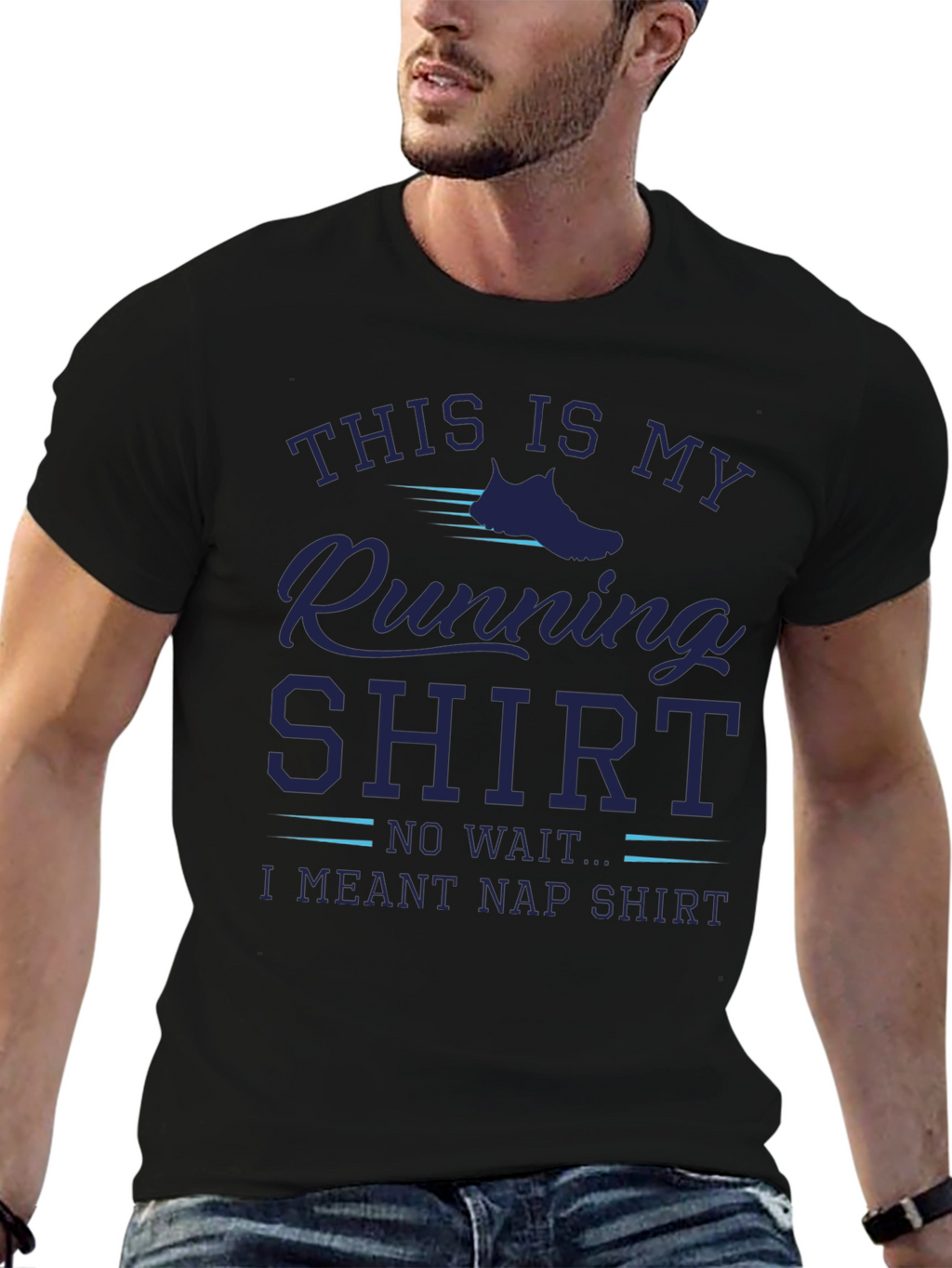 Funny Running Nap Shirt - Mens Graphic Tee