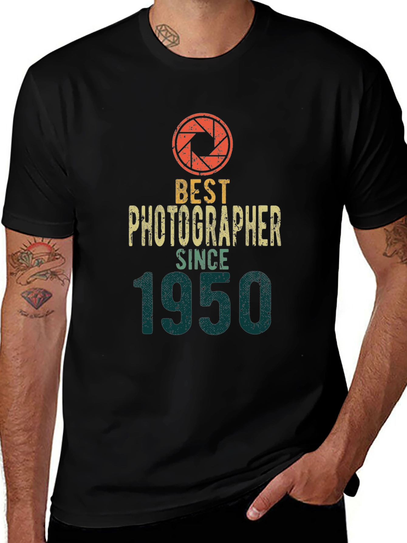 Best Photographer Since 1950 Graphic Tee - Black