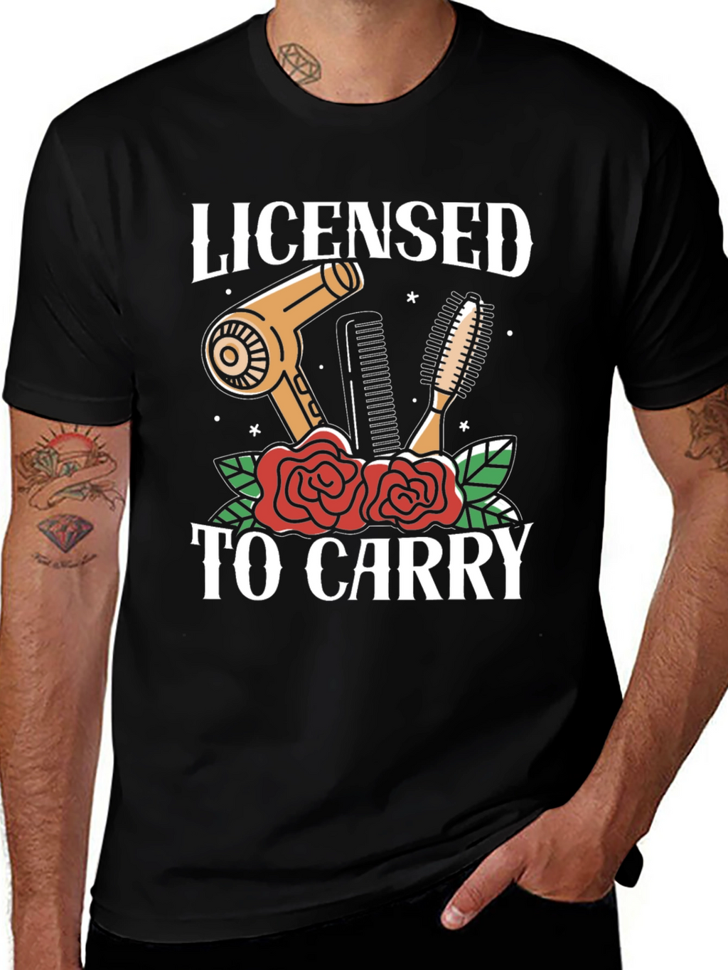 Licensed to Carry Hair Stylist Graphic T-Shirt