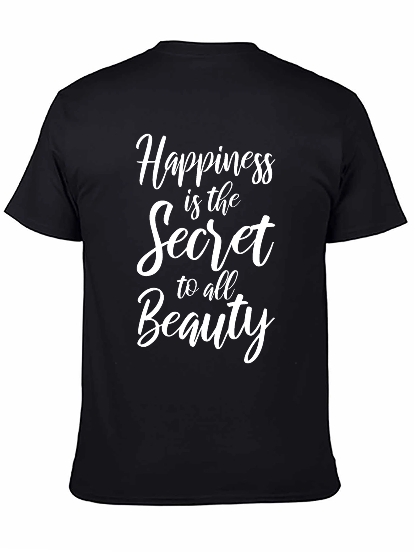 Happiness is Beauty Tee - Stylish Quote T-Shirt