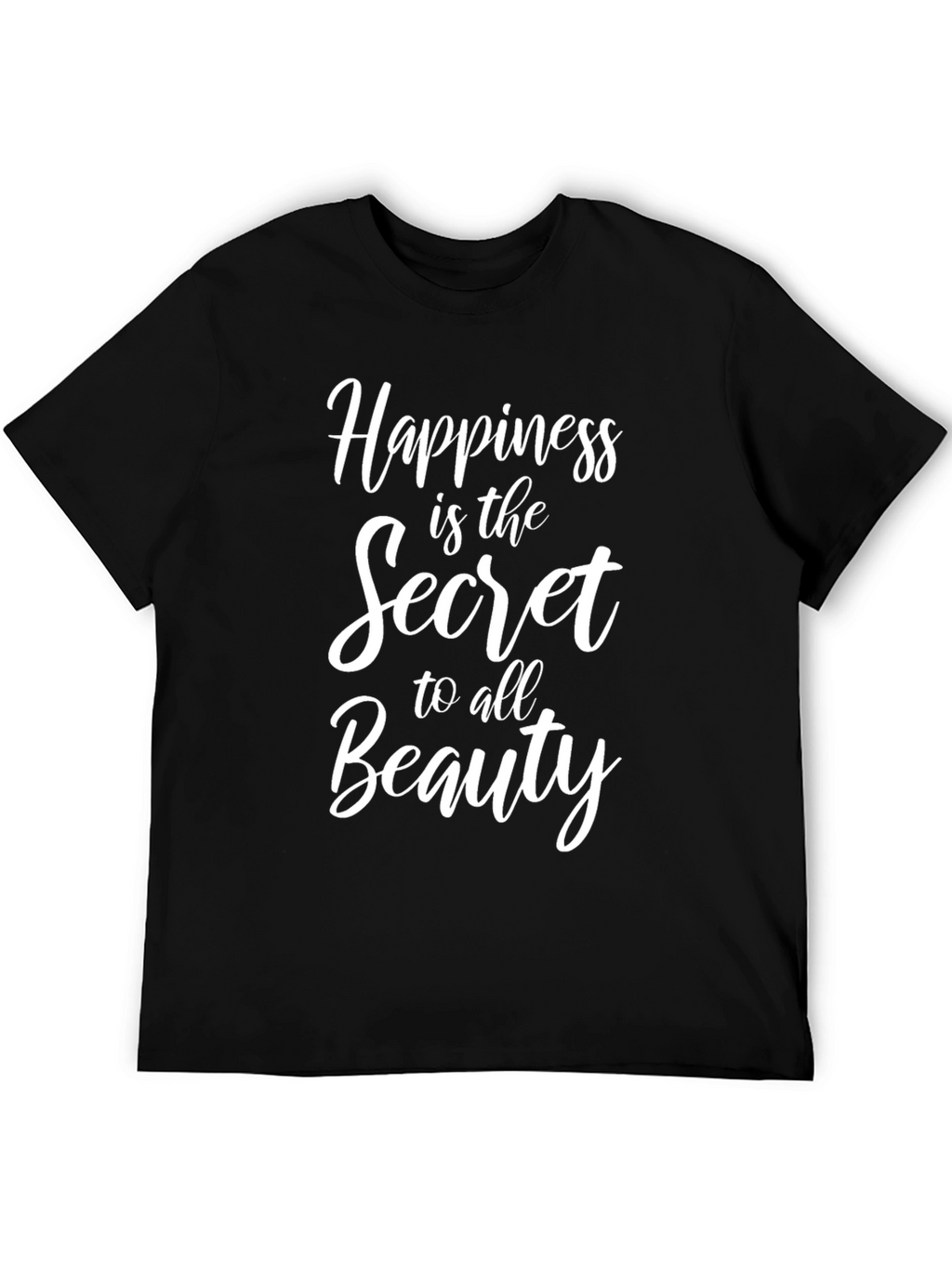 Happiness is Beauty Tee - Stylish Quote T-Shirt