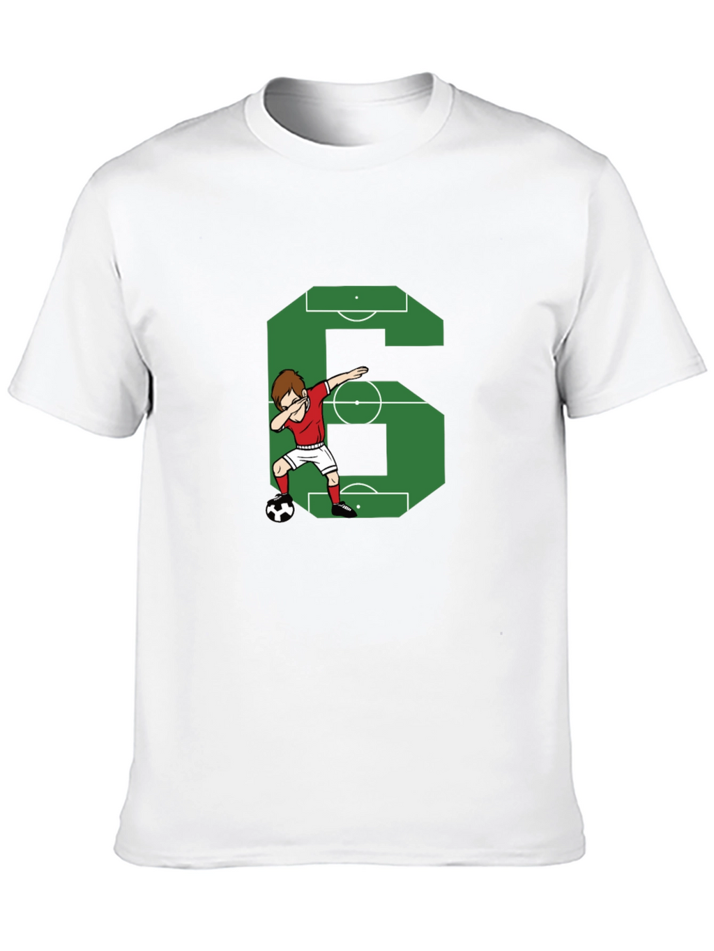 Soccer Number 6 Dab T-Shirt