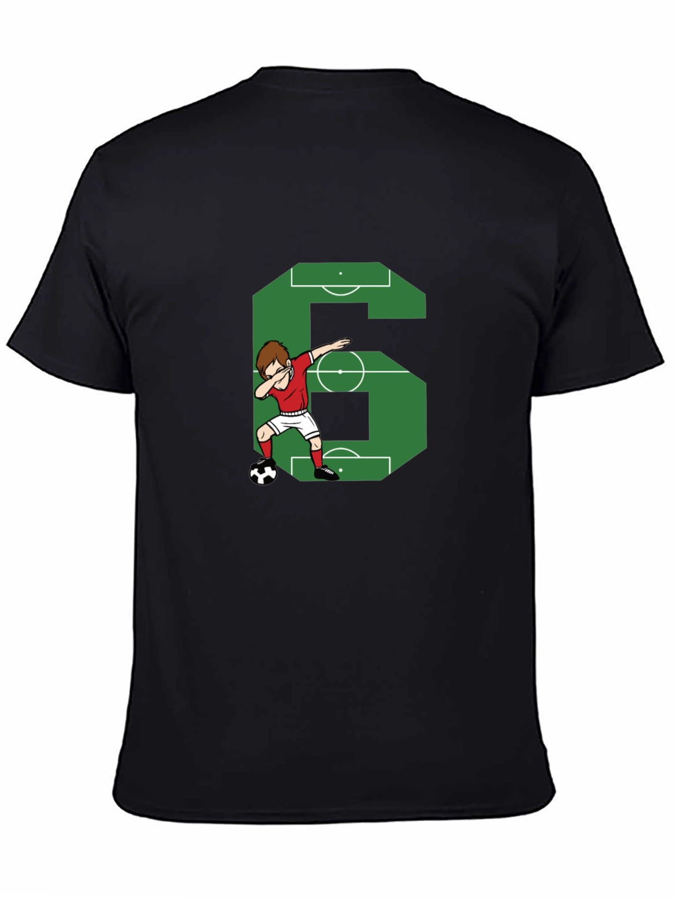 Soccer Number 6 Dab T-Shirt