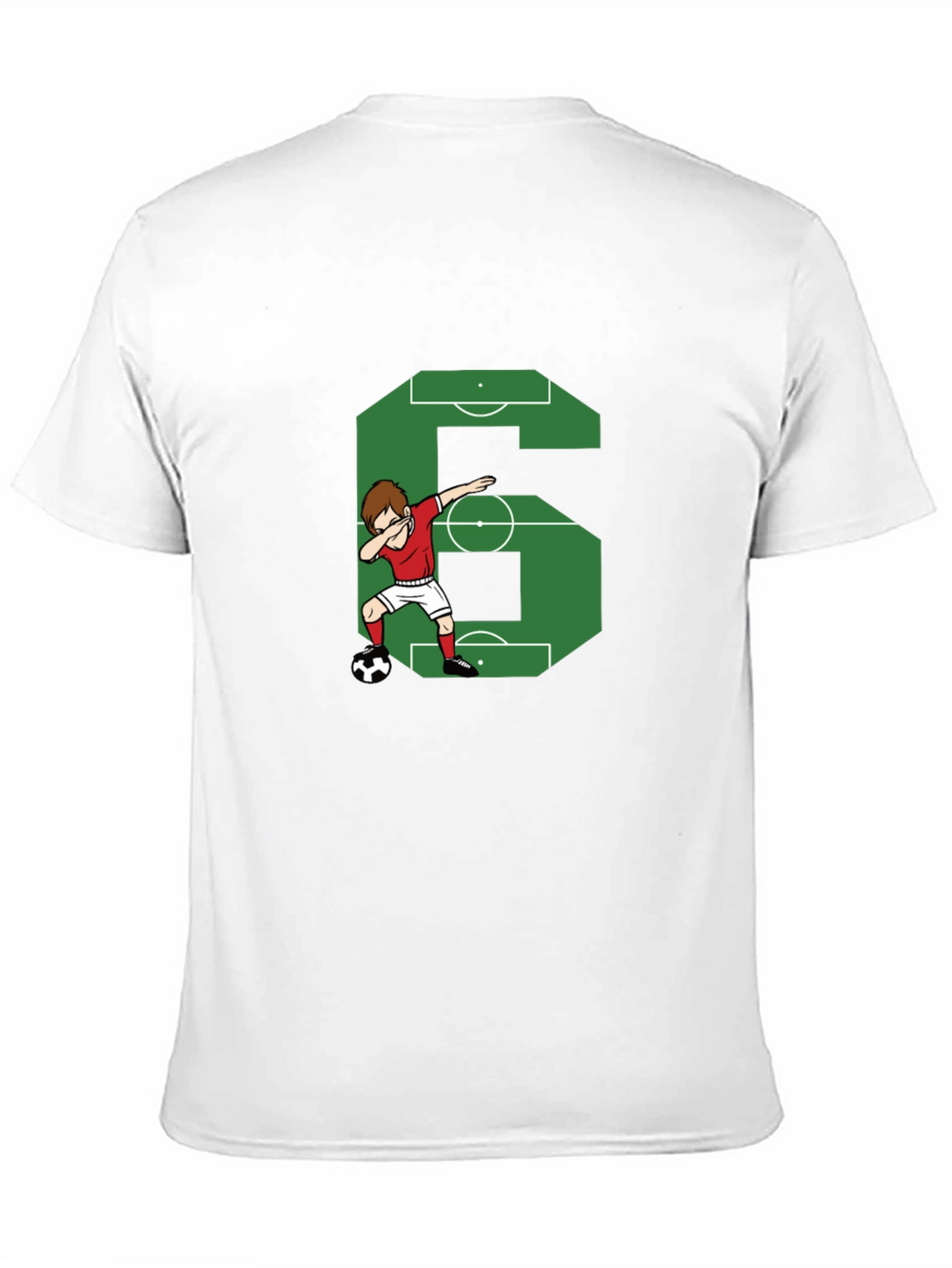 Soccer Number 6 Dab T-Shirt
