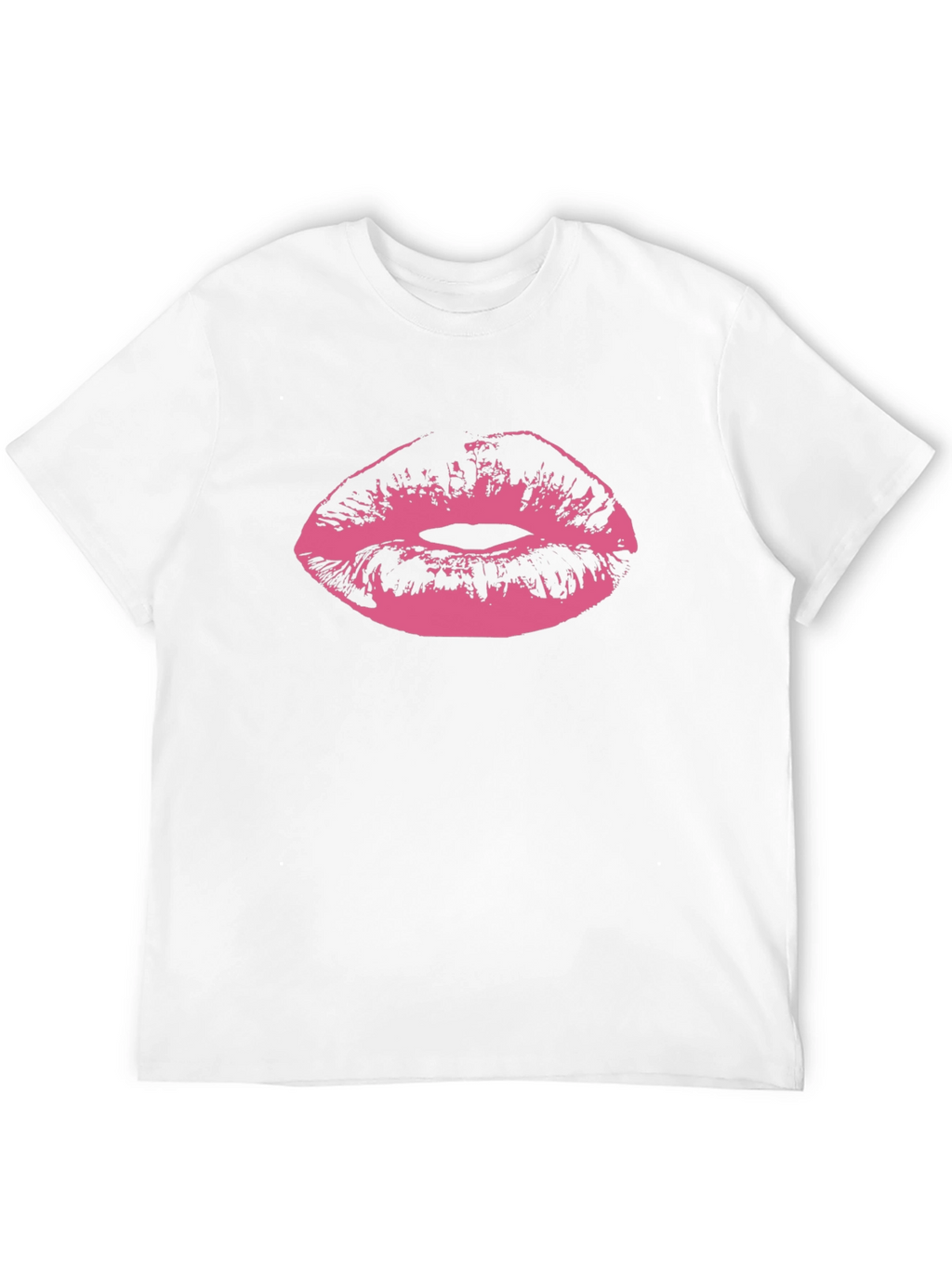 Kiss Print Black Tee - Graphic Lips T-Shirt