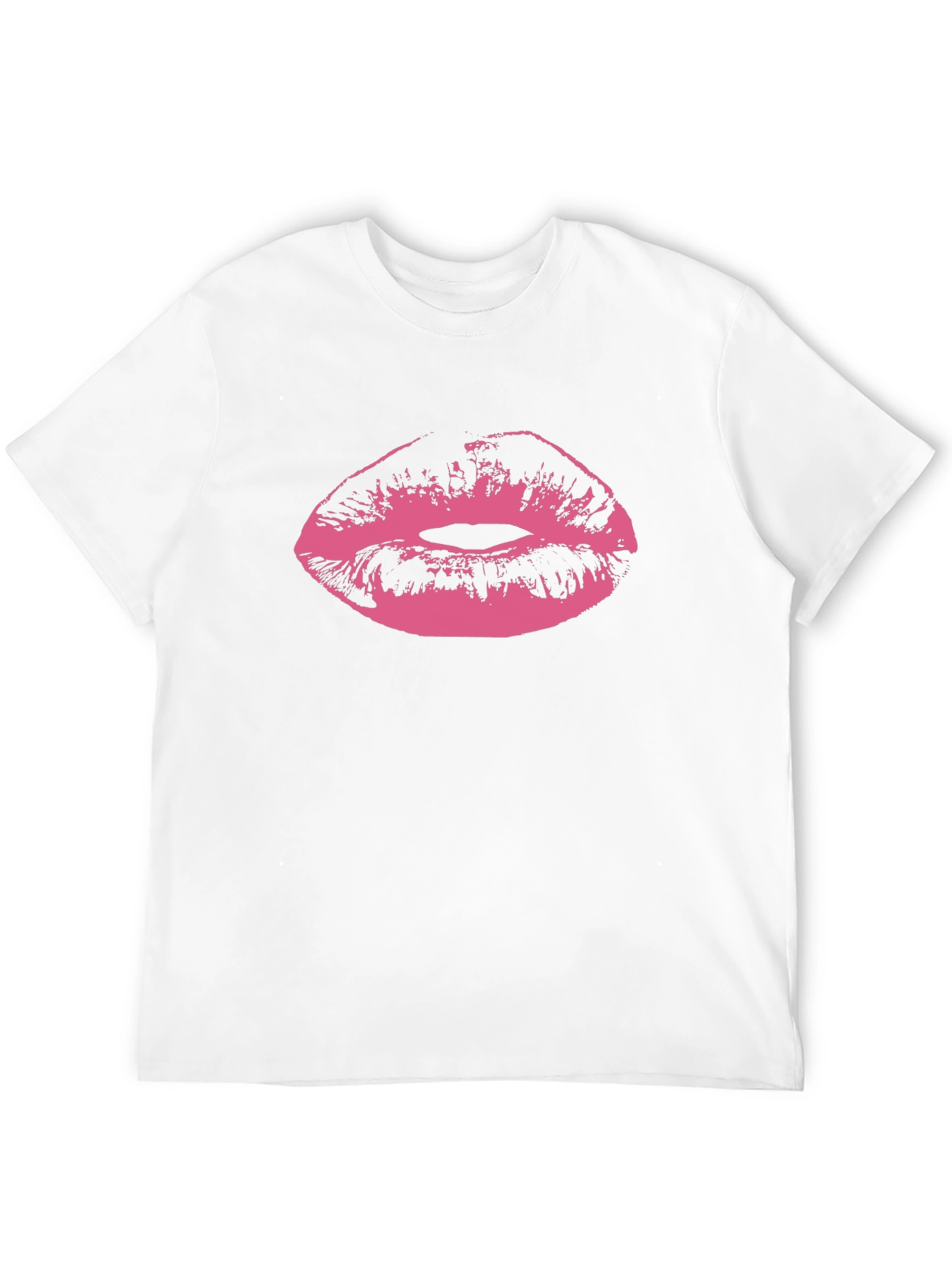 Kiss Print Black Tee - Graphic Lips T-Shirt