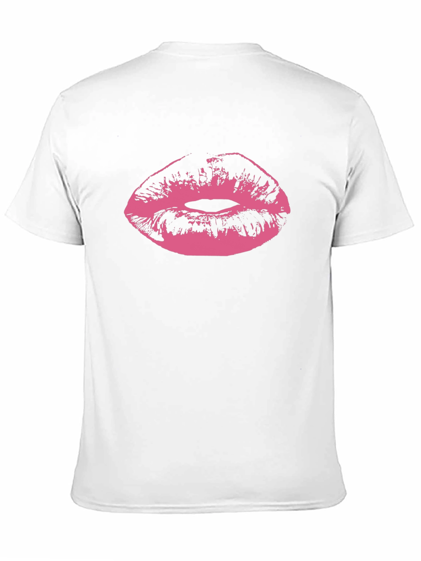 Kiss Print Black Tee - Graphic Lips T-Shirt