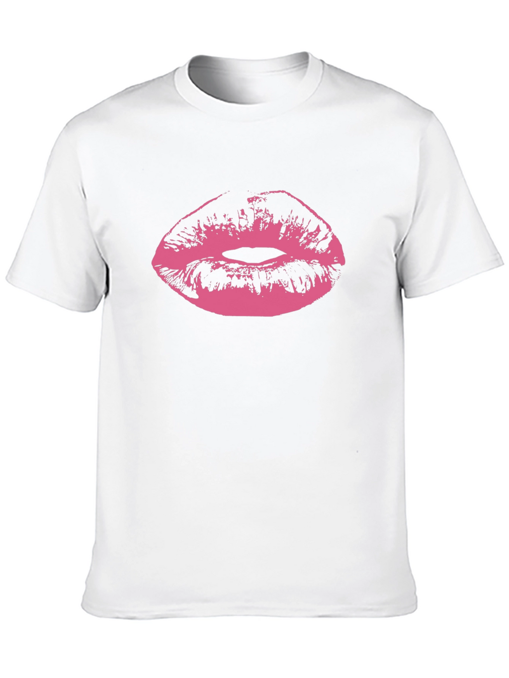 Kiss Print Black Tee - Graphic Lips T-Shirt