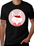 Cute Valentines Day Rabbit Graphic T-Shirt