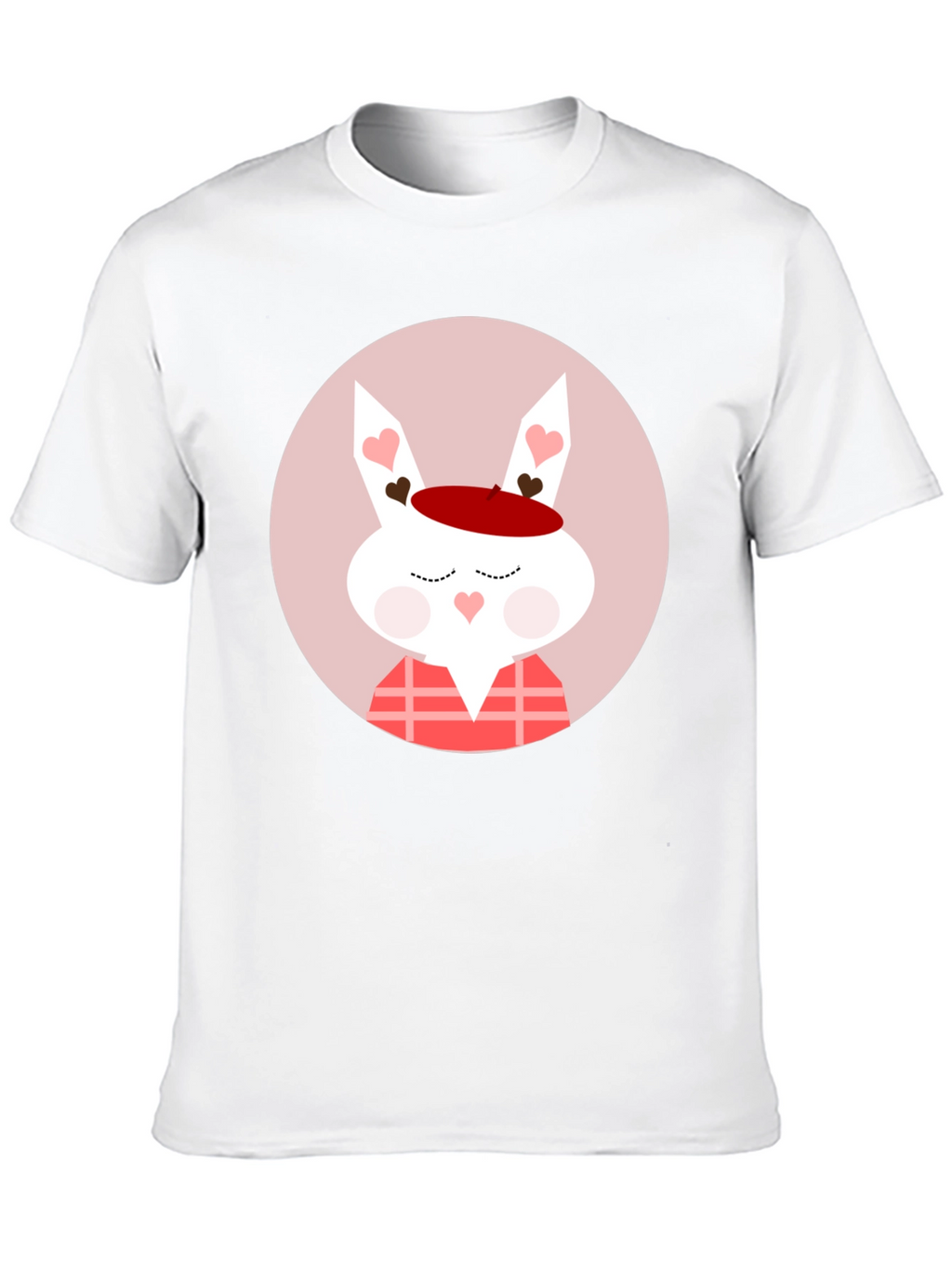 Cute Valentines Day Rabbit Graphic T-Shirt