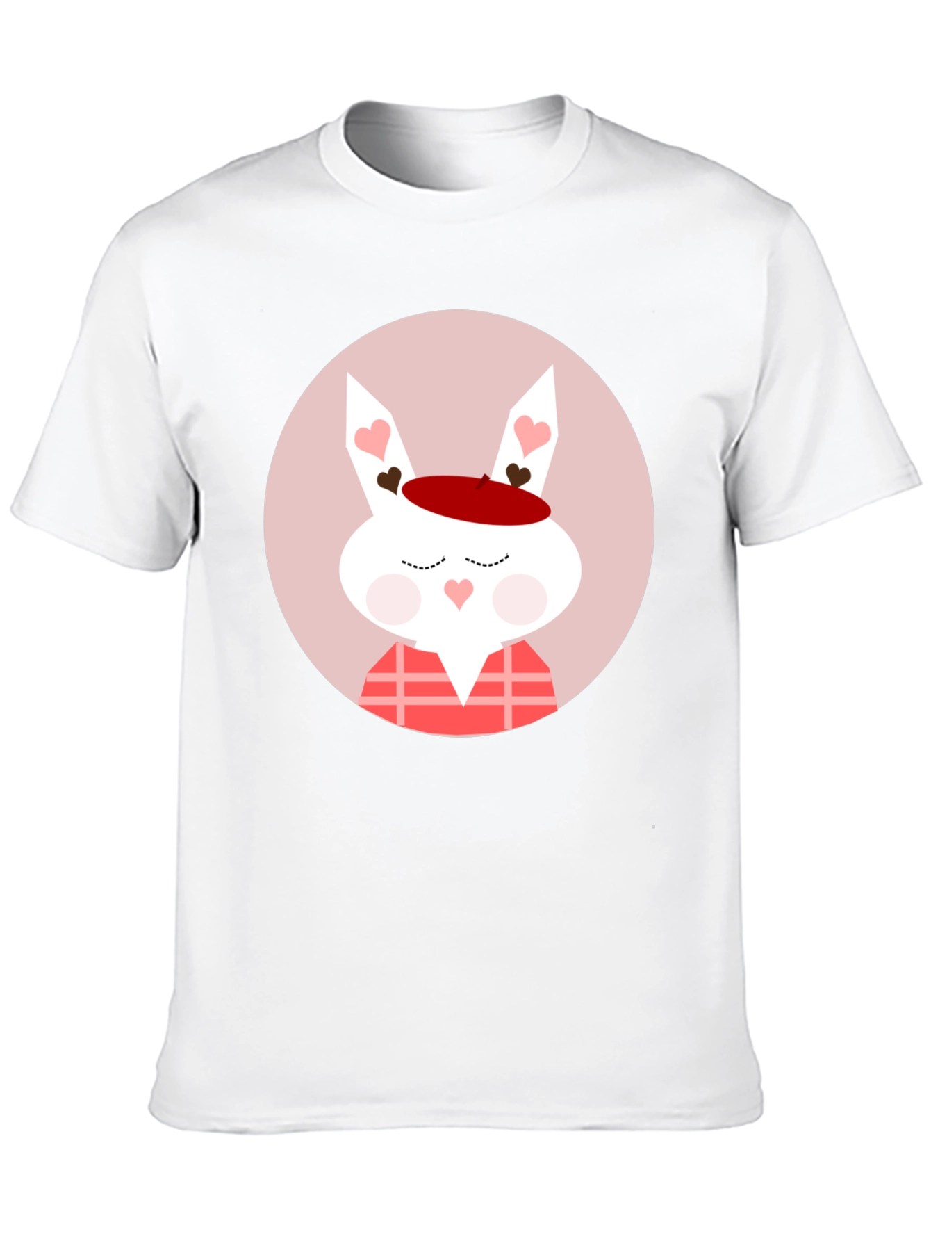 Cute Valentines Day Rabbit Graphic T-Shirt
