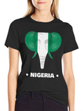 Nigeria Flag Elephant T-Shirt