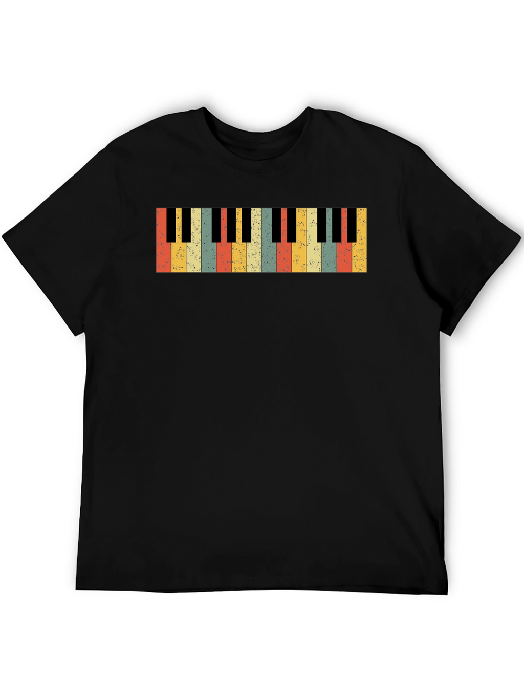Retro Piano Keys Graphic T-Shirt