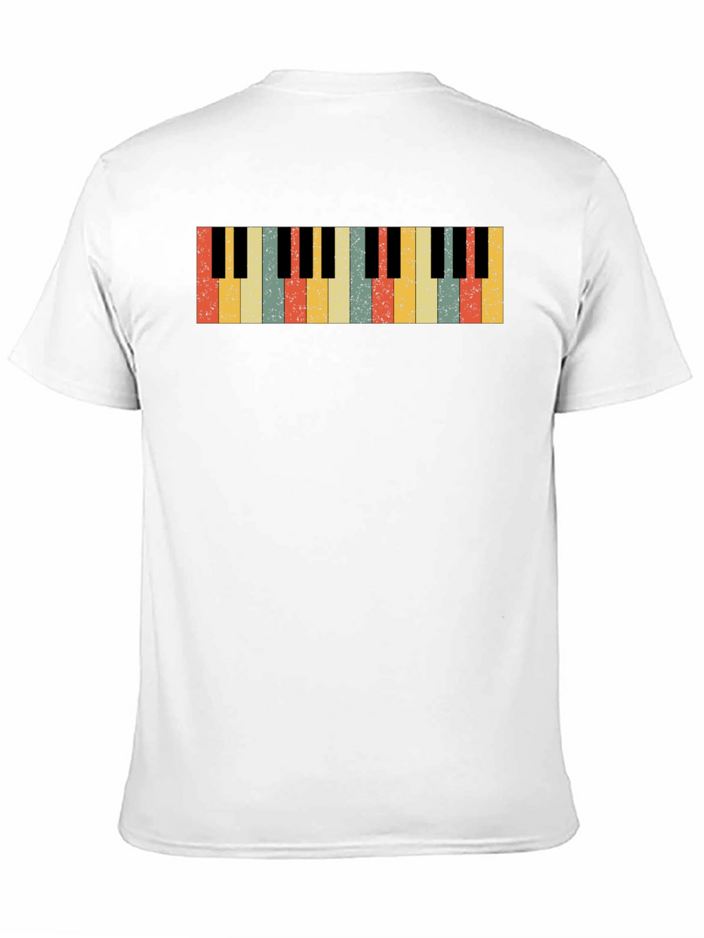 Retro Piano Keys Graphic T-Shirt