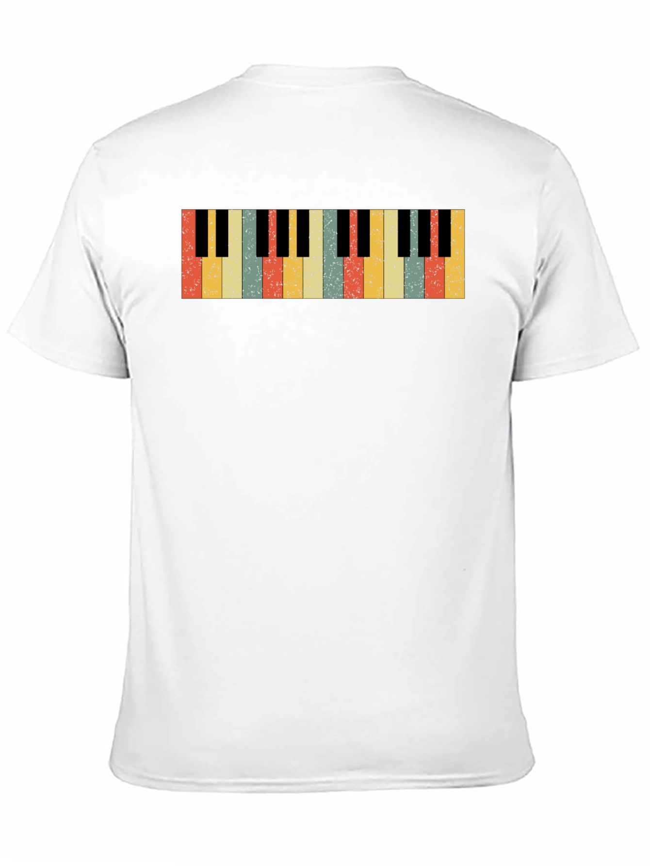 Retro Piano Keys Graphic T-Shirt